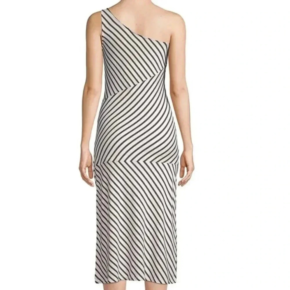 Rachel Pally Women's Nikolla Dress, Black/White Stripe, M - Picture 2 of 3